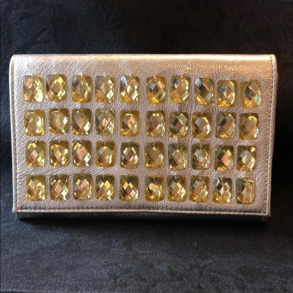 Deux Lux Rhinestone Clutch - Picture 1 of 8